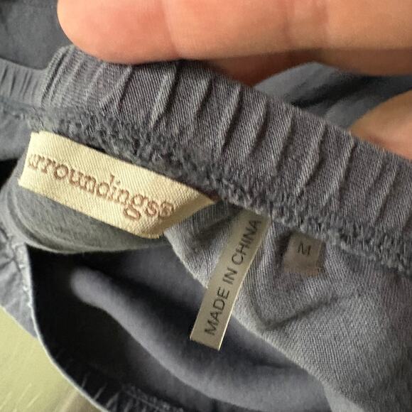 SOFT SURROUNDINGS Women's Med Purple Tiered Knee Midi Skirt Boho Hippie Linen - Picture 4 of 7